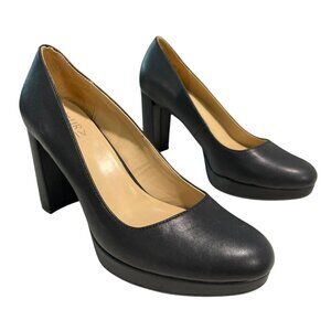 Naturalizer Comfort Black Platform Berlin Pump Heels Shoes Size 8 M NEW